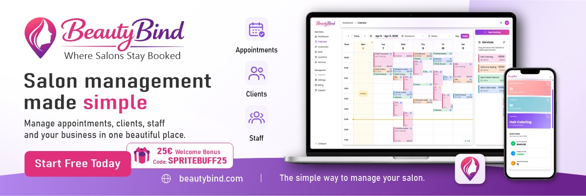 BeautyBind salon management - from the creators of SpriteBuff